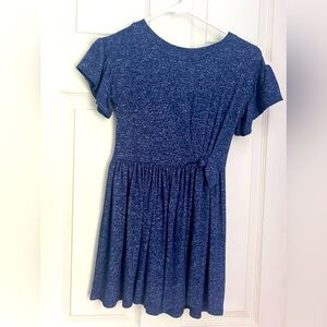 Cat & Jack Casual blue fit and flare short sleeve dress size 6/6X